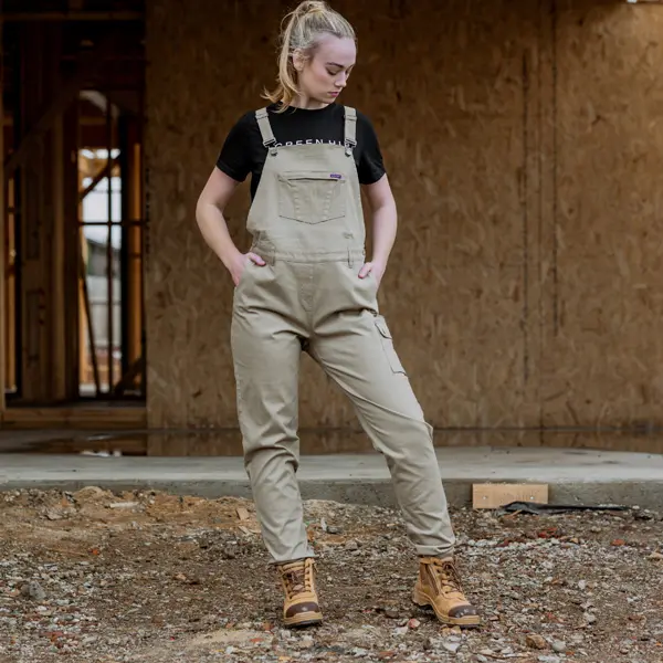 Green Hip – All Women Overalls – Khaki Green Hip – All Women Overalls – Khaki
