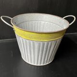 Tin Pots- Set Of 3 Tin Pots- Set Of 3